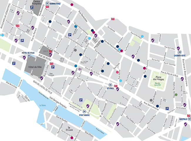 paris miniguides d�couverte des boutiques du Marais bas